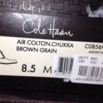 Cole Haan Brown Grain Leather Lace Up Boot 8.5 Nike Air NWB