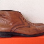HUGO BOSS Men’s CHUKKA LEATHER BROWN DRESS SHOES BOOTS sz 12