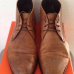HUGO BOSS Men’s CHUKKA LEATHER BROWN DRESS SHOES BOOTS sz 12