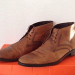 HUGO BOSS Men’s CHUKKA LEATHER BROWN DRESS SHOES BOOTS sz 12