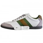 Diesel Mens Lounge White Gray Casual Lace Up Sneakers Shoes