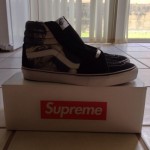 Supreme Bruce Lee Black Sk8-Hi Vans Size 10