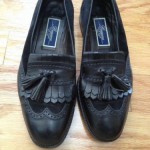 Mens Pre-Owned Bragano by Cole Haan Size 10 D Leather Loafers Suede and Leather