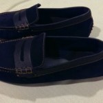 Cole haan driving moccasin size 11 navy suede and leather