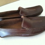 Clarks Mansell Mens Dark Brown Loafers Moc Leather Driving Mocs Shoes 9.5 NEW