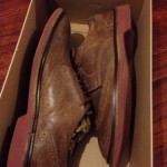 Cole Haan Air Franklin wingtips leather oxfords waxed suede 7