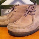 Men’s Clarks Originals Wallabees Sand Suede Leather Boots Size 9 M