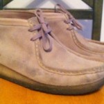 Men’s Clarks Originals Wallabees Sand Suede Leather Boots Size 9 M
