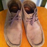 Men’s Clarks Originals Wallabees Sand Suede Leather Boots Size 9 M