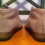 Men’s Clarks Originals Wallabees Sand Suede Leather Boots Size 9 M