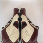 Diesel “Ned” Leather Burgundy Beige Ankle Boots Mint Condition Men’s Size 8.5m