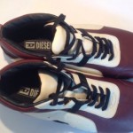 Diesel “Ned” Leather Burgundy Beige Ankle Boots Mint Condition Men’s Size 8.5m