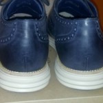 NEW Cole Haan LUNARGRAND WINGTIP IVORY/BLUE LEATHER Shoes size 12