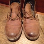 CLARKS BUSHACRE II MEN’S BEESWAX BROWN DESERT CHUKKA BOOTS NUBUCK EUC 9 M