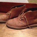 CLARKS BUSHACRE II MEN’S BEESWAX BROWN DESERT CHUKKA BOOTS NUBUCK EUC 9 M