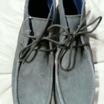 Cole Haan Tucker Wallaby NEW charcoal grey suede mens boots 12 M