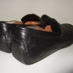 Cole Haan Air Black Leather Driver Slip On Loafers Mens Sz.9 M
