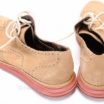 Cole Haan Lunargrand C10228 10.5 milkshake beige suede Oxford Wingtip Red shoe