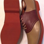 Men’s Cole Haan Derby Saddle Oxford Tan Brown Leather Sz 13 Made In Usa Red Sole