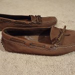 COLE HAAN BROWN LEATHER SUEDE MOCCASINS LOAFERS SLIPPERS 11D MENS MINT!!