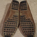COLE HAAN BROWN LEATHER SUEDE MOCCASINS LOAFERS SLIPPERS 11D MENS MINT!!