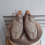 BOSS HUGO BOSS BEIGE SUEDE COW HIDE OXFORD SHOES 8.5
