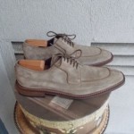 BOSS HUGO BOSS BEIGE SUEDE COW HIDE OXFORD SHOES 8.5