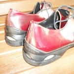 COLE HAAN MENS SHOES 10.5 11 CORDOVAN  STYLE O6297 LACE LEATHER NIKE AIR SOLES