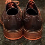 COLE HAAN Air COLTON Wingtip 2 Tone Brown Orange Oxford Shoes 9 1/2 m wing tips