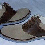 Cole Haan Air Franklin Saddle Oxfords, Milkshake suede Leather Upper, 8.5 M, New