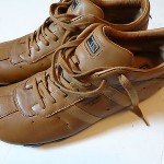 Diesel Mens Shoes Brown Leather Casual Sneakers Size 12