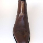 NIB Hugo Boss Metran Ankle Boot in Medium Brown