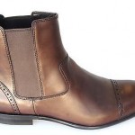NIB Hugo Boss Metran Ankle Boot in Medium Brown