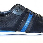 NIB Hugo Boss Akeen Casual Fashion Sneaker in Dark Blue