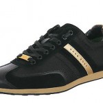 Hugo Boss Green Men’s Streame Sneakers In BLack