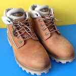 MEN’S TIMBERLAND LEATHER ANKLE BOOTS TAN WHEAT SZ 10.5 M COLLAR