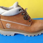 MEN’S TIMBERLAND LEATHER ANKLE BOOTS TAN WHEAT SZ 10.5 M COLLAR
