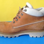 MEN’S TIMBERLAND LEATHER ANKLE BOOTS TAN WHEAT SZ 10.5 M COLLAR