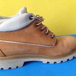 MEN’S TIMBERLAND LEATHER ANKLE BOOTS TAN WHEAT SZ 10.5 M COLLAR