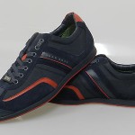 Hugo Boss Men’s Sneakers Stiven Navy Blue Red [50247608-417]