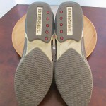 Mens size 12 M leather Diesel low profile athletic sports shoes gray teal beige