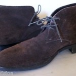 100% Authentic HUGO BOSS SZ.7 High Ankle Suede Brown. 50189869.