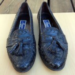 BRAGANO BY COLE HAAN MEN’S SZ 10.5 TASSEL LOAFERS SLIPON BLACK LEATHER SHOES
