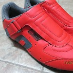 Men’s red Diesel Zap 1 leather athletic shoes US 9 EU 42