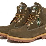 DS/NEW Stussy x Timberland, 6″ Boot – Olive SIZE 10
