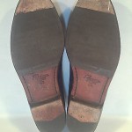 BRAGANO-COLE HAAN MENS REPTILE PATTERN BLACK SUEDE SLIP-ON LOAFERS TASSEL 9.5M