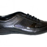 $275 Hugo Boss ‘Spadio’ Size 10 (43 EU) Leather Fashion Sneaker Shoes in Black