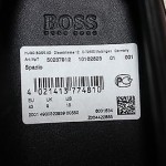 $275 Hugo Boss ‘Spadio’ Size 10 (43 EU) Leather Fashion Sneaker Shoes in Black