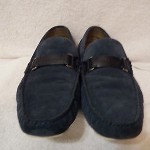 Hugo Boss Drefinno blue suede driving shoes size 10 US