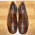 COLE HAAN Zeno Brown Distressed Leather Slip On Loafers Shoes Men’s 11.5 M
